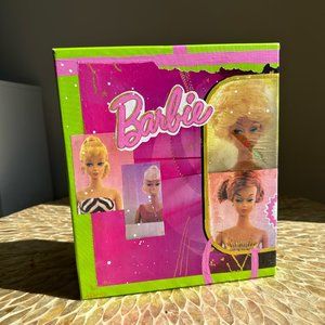 Barbie Doll Collage Art - Pink & Green 3D Painting Collage Recycled